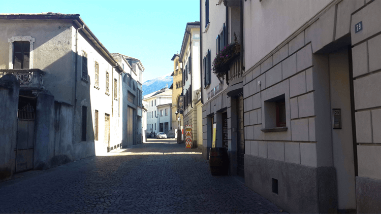 Bernina Express Tirano street