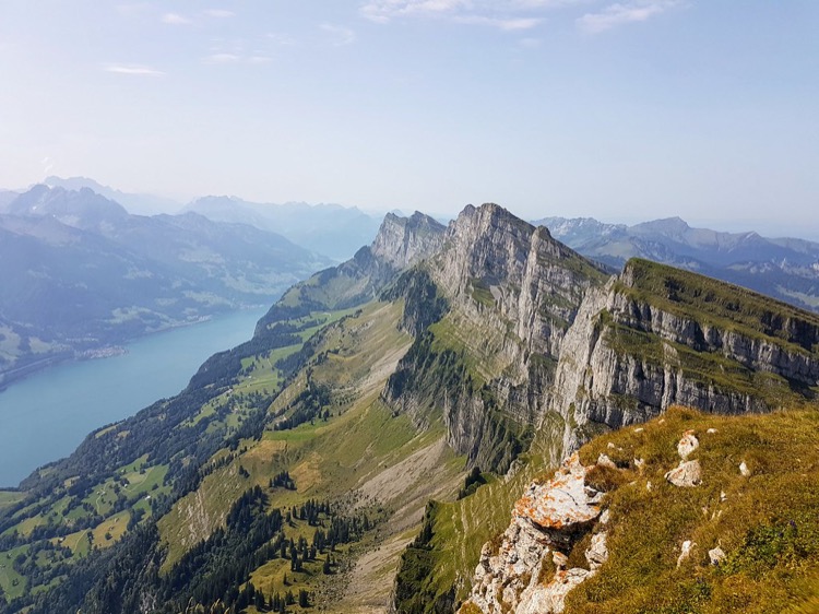 Mountain and lake landscape Switzerland