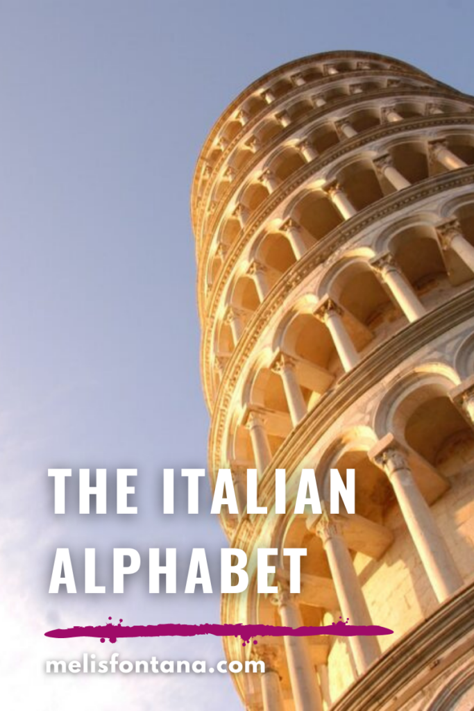 Lesson 1: The Italian Alphabet | How to Pronounce Italian